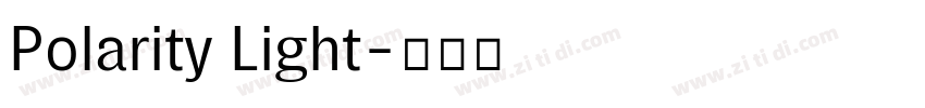 Polarity Light字体转换